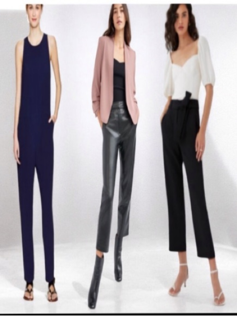 NEW Aritzia Sleeveless Romper Tie Front Pant Crop Power blazer Size 0|00